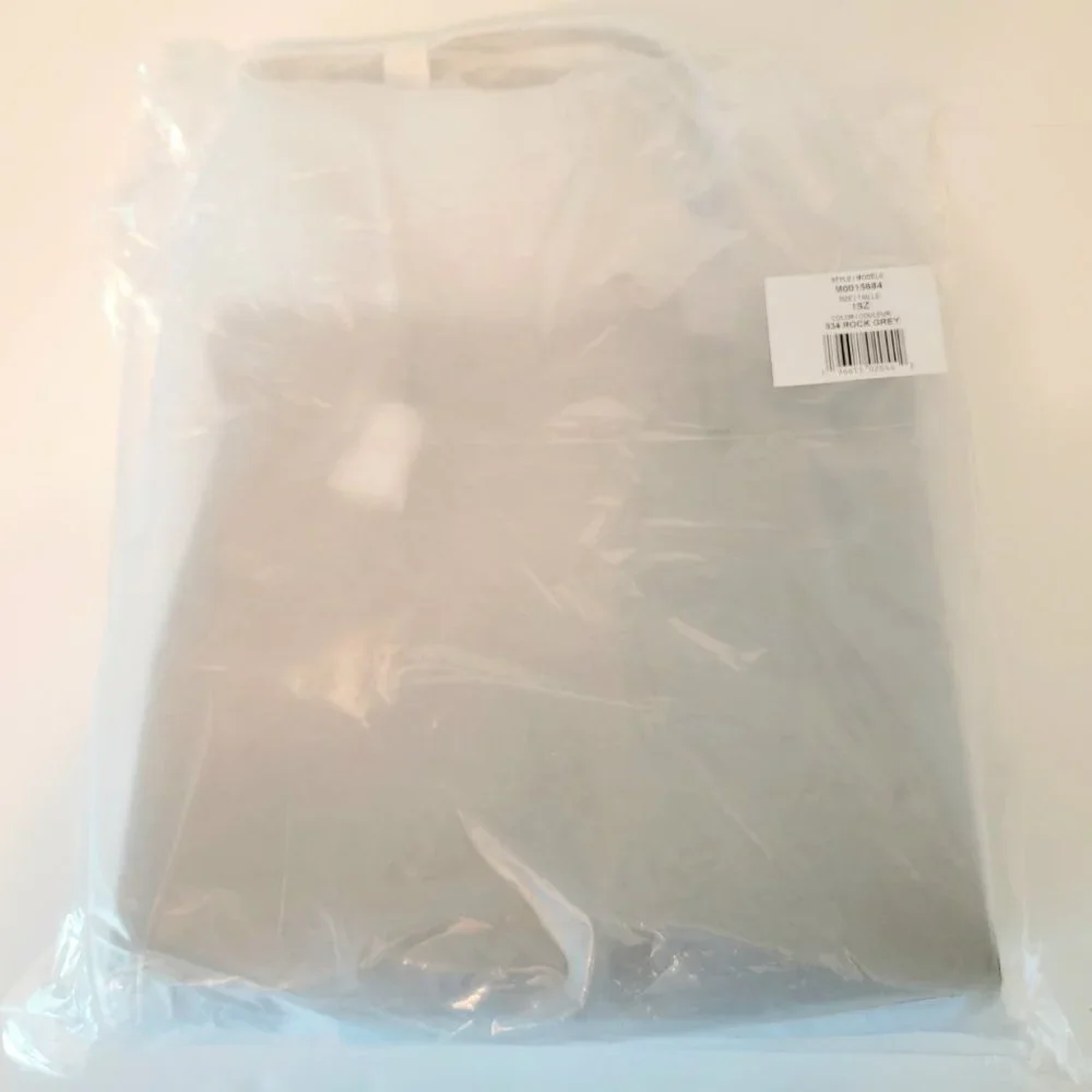 Marc Jacobs The Grind Large Leather Tote Bag Pebbled Leather Rock Grey NWT $450 - Picture 5 of 6